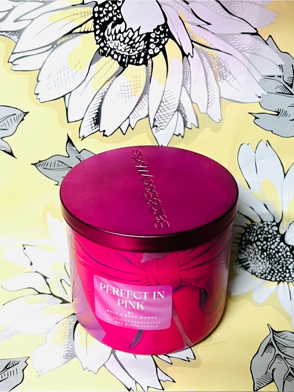 Bath & Body Works Pink Three-Wick 'Perfect in Pink' Candle